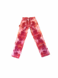 Hand-Dyed Psychedelic Pant (Pink/Red)