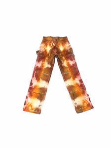 Hand-Dyed Psychedelic Trouser (Brown/Gold/Burgundy)