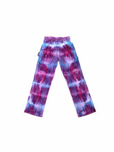 Load image into Gallery viewer, Hand-Dyed Psychedelic Pant (Purple/Blue)
