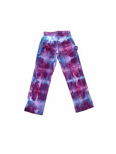 Hand-Dyed Psychedelic Pant (Purple/Blue)