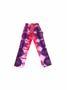 Hand-Dyed Psychedelic Pant (Deep Purple/Watermelon)